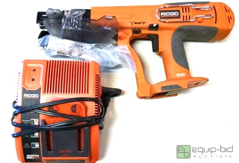 lot 4046 image: Ridgid collated screwgun and charger, incompl...