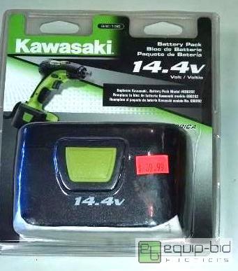 lot 4056 image: Qnty 4 cordless tool batteries includes1 Kawa...