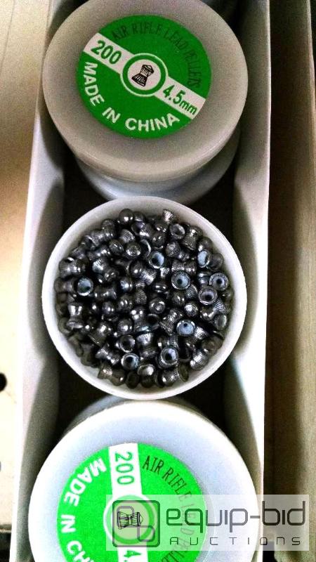 lot 4088 image: Qnty 4000 lead pellets .144 caliber...