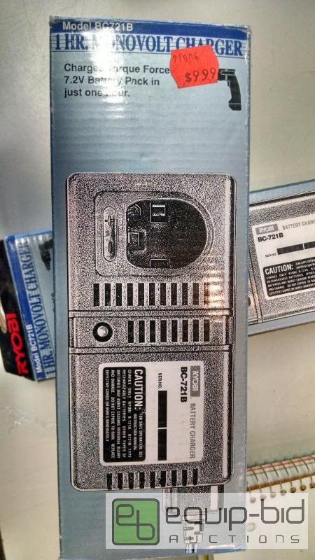 lot 4093 image: Qnty 9 Ryobi 7.2 volt 1 Hour Battery Charges ...