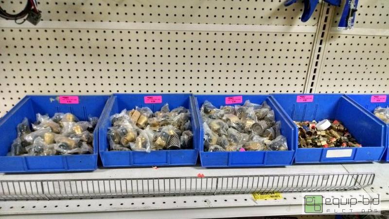 lot 4117 image: Approx 300 pcs lantern parts, mostly brass on...