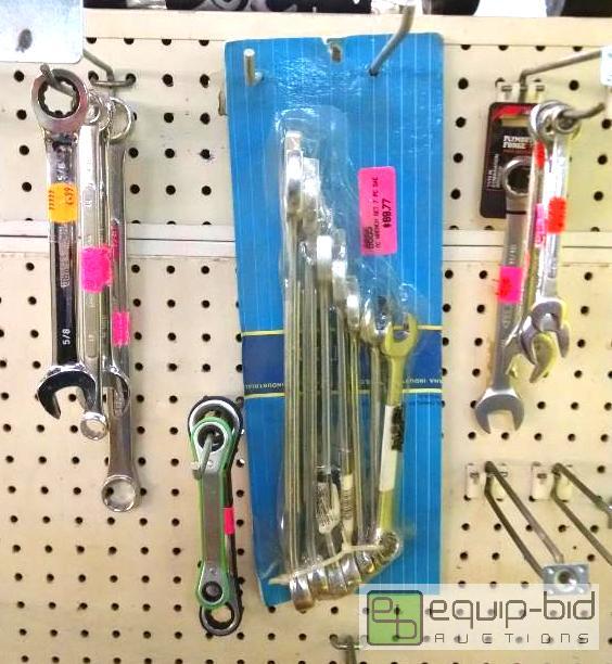 lot 4210 image: 7pc combo sae wrench set plus misc loose wren...
