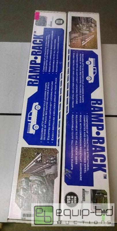 lot 4246 image: 2 sets Ramp Racks, Holds ATV or Motorcycle Lo...