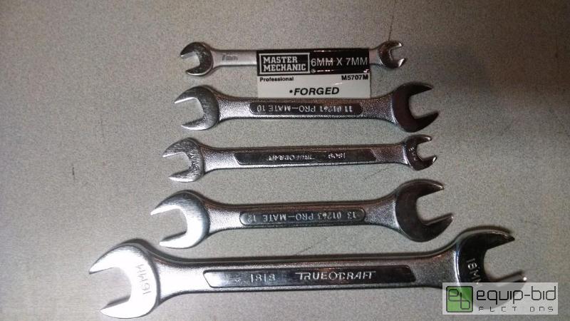 lot 4267 image: Qnty 3 sets of 6pc Metric Double Open End Wre...