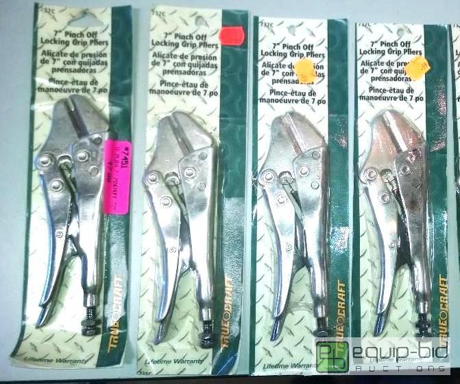 lot 4269 image: Qnty 4 TrueCraft 7&quot Pinch Off Locking Gr...