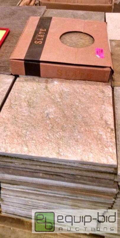 lot 4279 image: Approx 90 pcs assorted slate and quartz tile ...