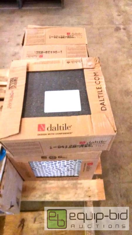lot 4284 image: 6 boxes 90 sq. ft dark smoke Gray tile 12 x 1...