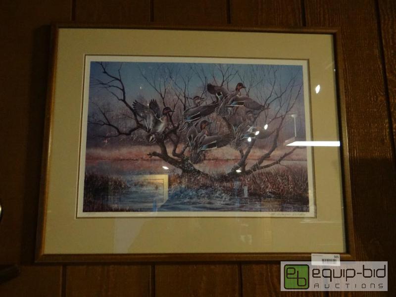 lot 565 image: Beautiful framed M.Wayne Willis signed and nu...