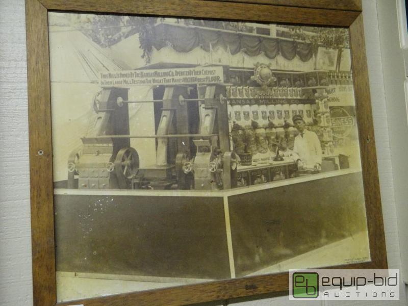 lot 576 image: Framed picture of Kansas Milling Co. 1900s. ...