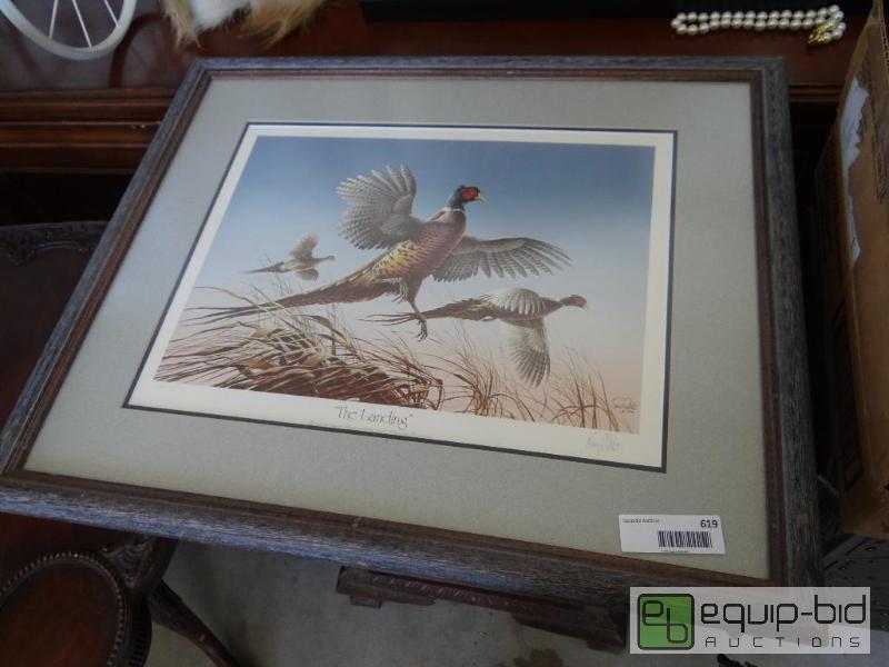 lot 619 image: Framed print signed by artist.  &quot The La...