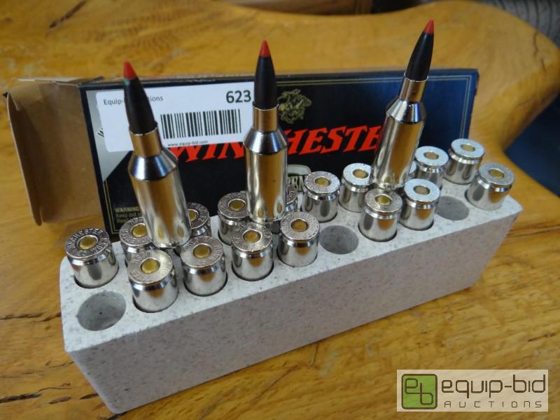 lot 623 image: Box of 20 rounds of Winchester AccuBond 25 WS...
