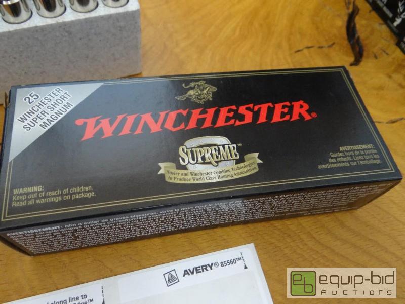 lot 624 image: Box of 20 rounds of Winchester AccuBond 25 WS...