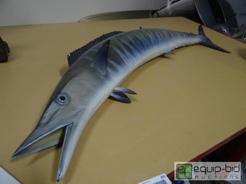 lot 691 image: Replica fish wall mount. 46&quot long....