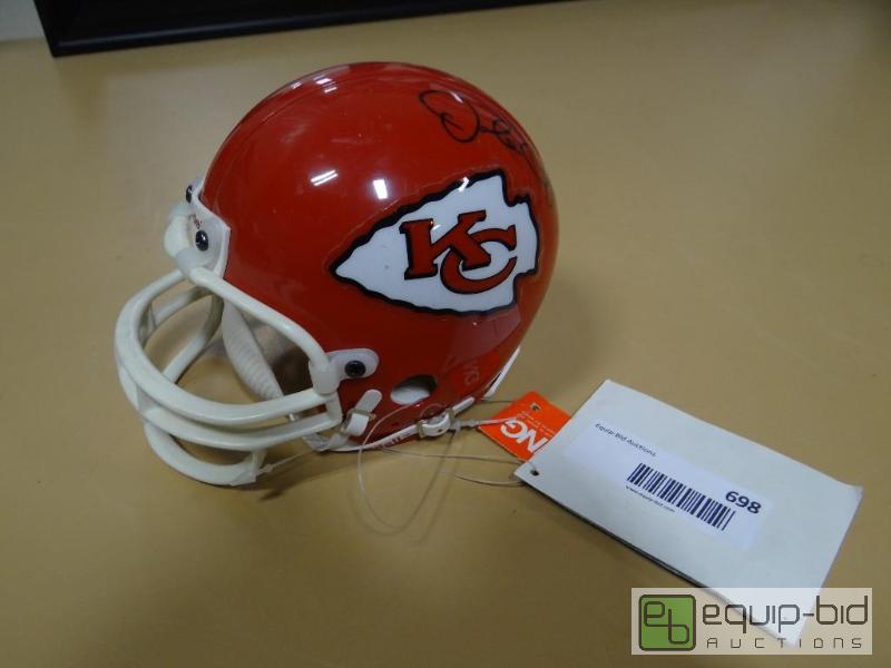lot 698 image: Riddell&nbspmini helmet KC Chiefs Signed....
