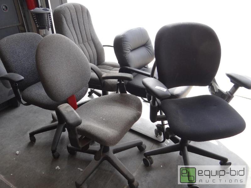 lot 737 image: Lot of 5 various office chairs....