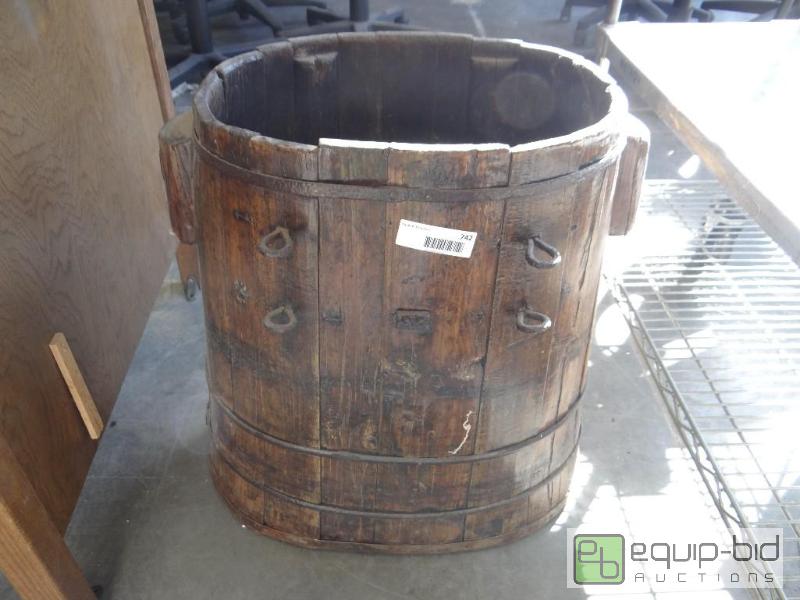 lot 742 image: Antique wood piece....
