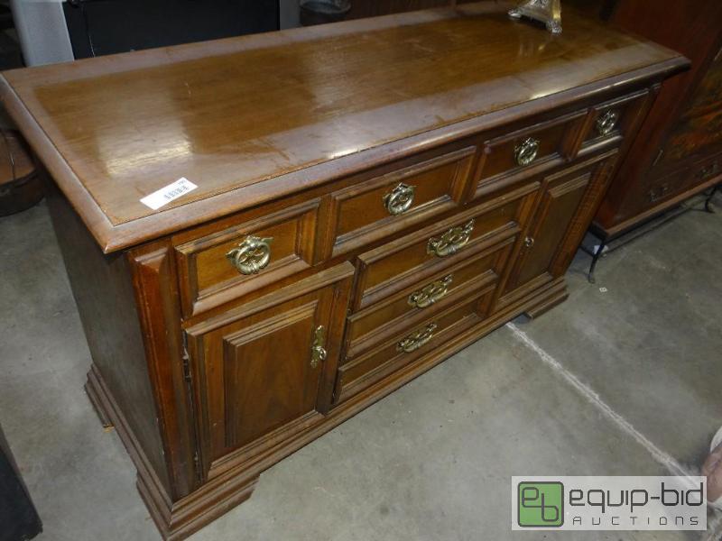lot 780 image: Dresser with lamp.  53&quot long x 18&quot ...