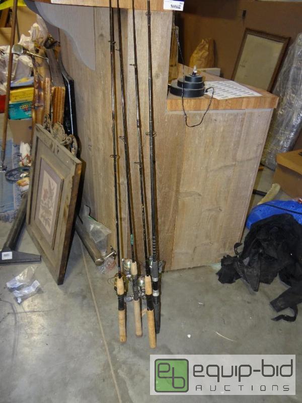 lot 851 image: Lot of 4 fishing rodreel combos....