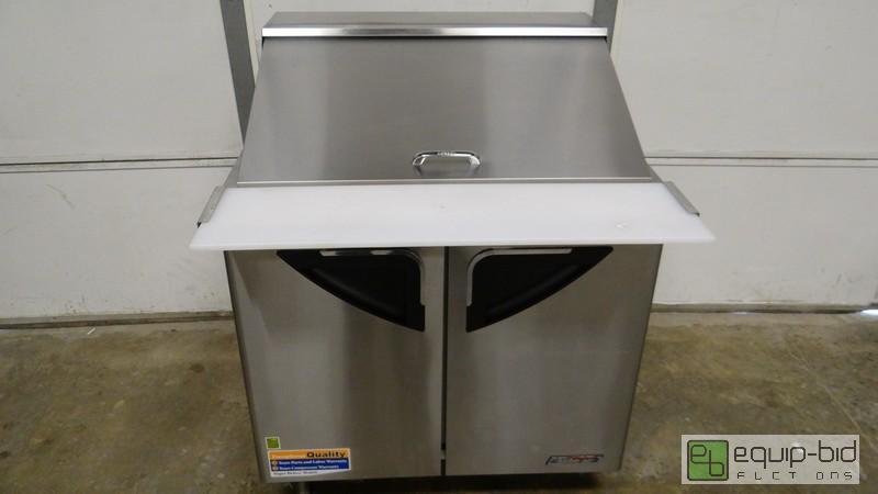 lot 126 image: New 36 M3 TurboAir Mega Top 2 Door Refrigerated Prep Table
