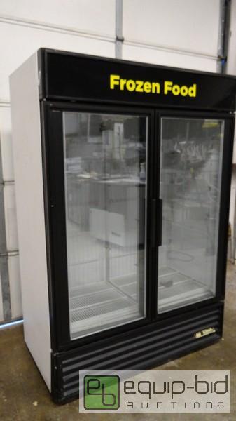 lot 140 image: True 49 2 Door Display Freezer With Shelving
