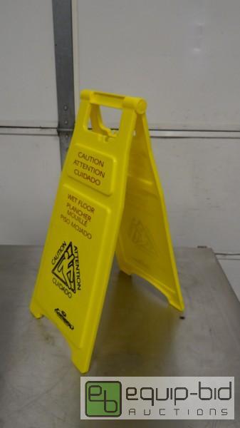 lot 177 image: New Continental Commercial Products Caution Wet Floor Sign