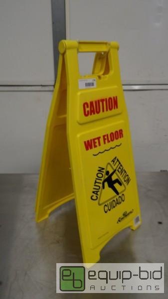 lot 178 image: New Continental Commercial Products Multi Panel Caution Sign