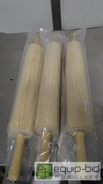 lot 196 image: Lot Of (3) New Johnson Rose 17.5 Rolling Pins