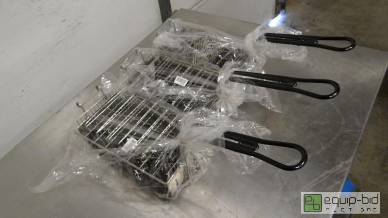 lot 231 image: (3) New Taco Shell Fryer Baskets