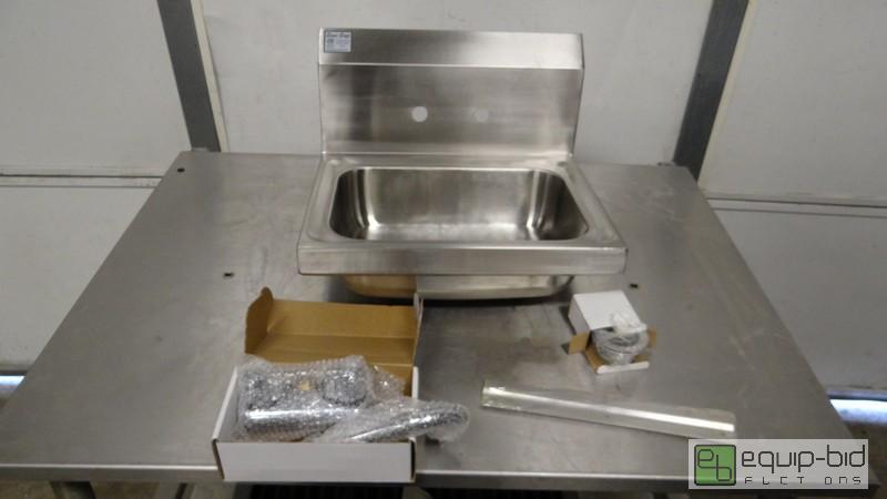 lot 236 image: New Wall Mounted Stainless Hand Sink