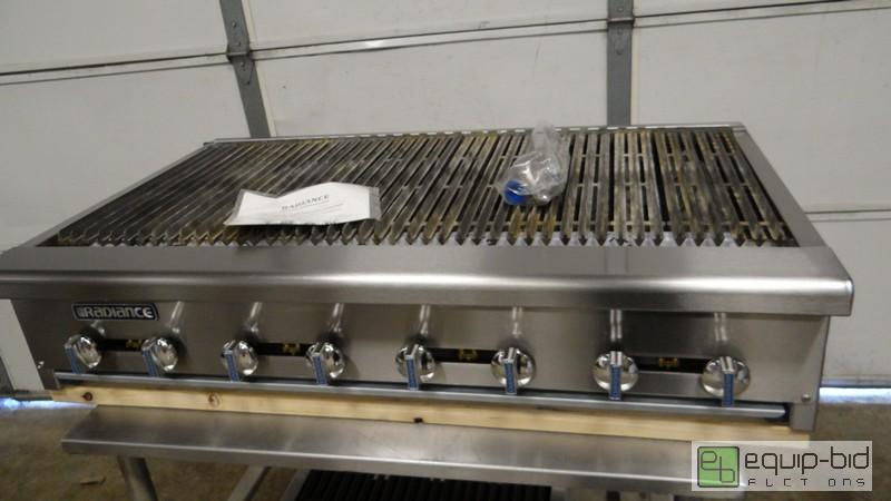lot 245 image: New Commercial Radiance Natural Gas 48 Charbroiler