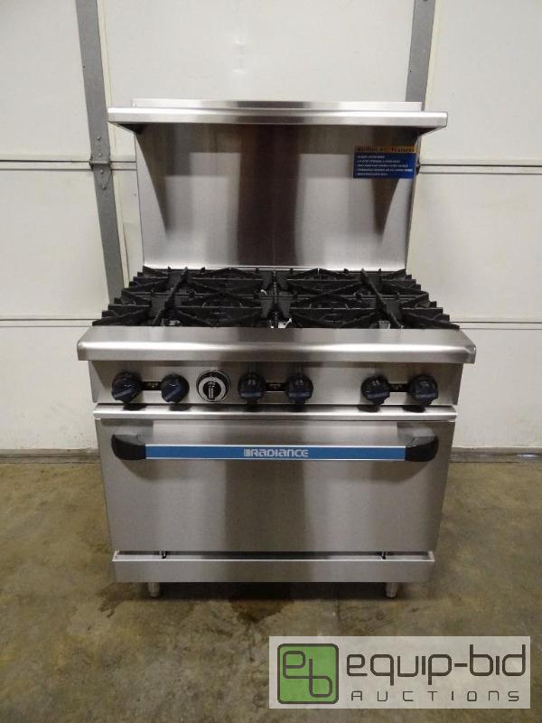 lot 247 image: Brand New Radiance 6 Burner Range With Oven Below