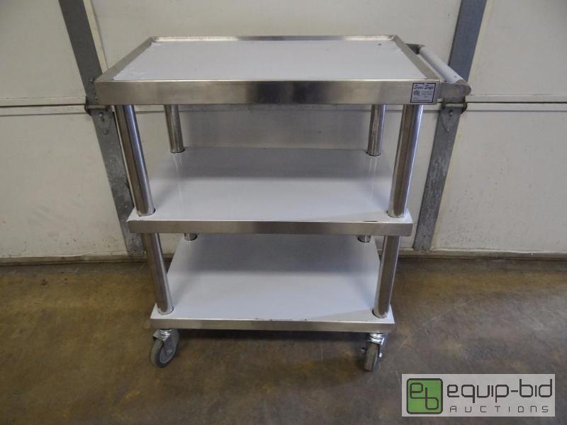 lot 271B image: Brand New 3 Tier Stainless Steel Cart