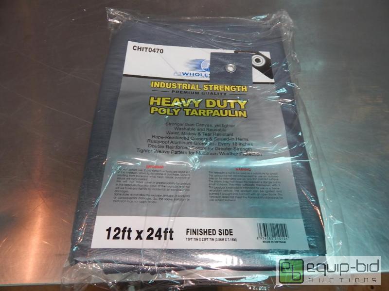 lot 3498 image: AJ Wholesale Industrial Strength Heavy Duty Tarp 12x24