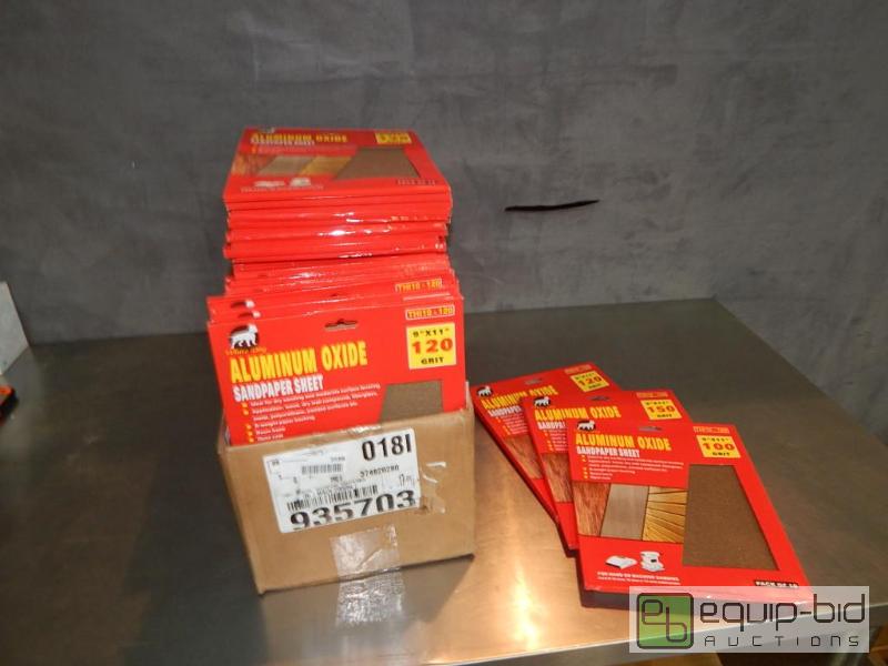 lot 3588 image: Large Lot of Aluminum Oxide Sandpaper Sheets