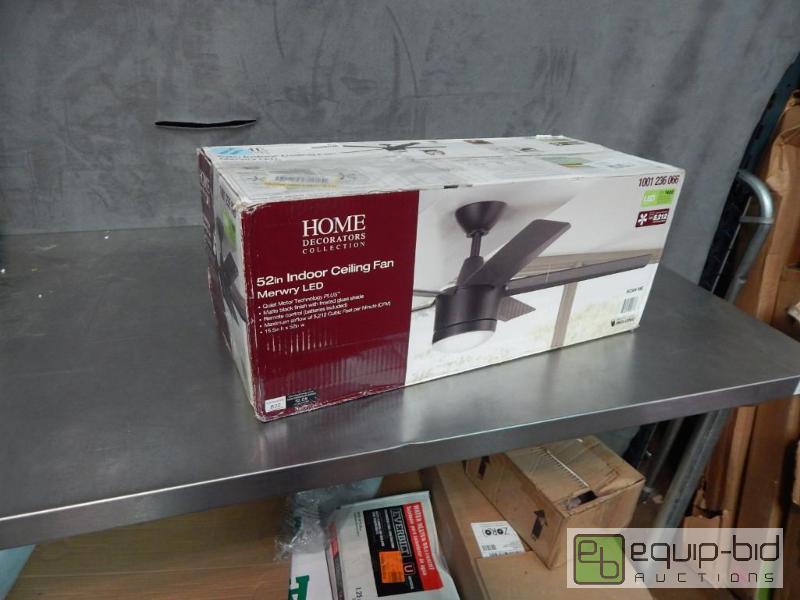 lot 3722 image: Home Decorators LED 52 Indoor Ceiling Fan