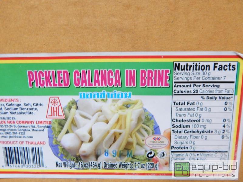 lot 3776 image: Box of Pickled Galanga in Brine