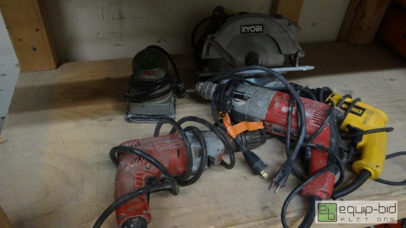 lot 518 image: Lot Of Corded Power Tools