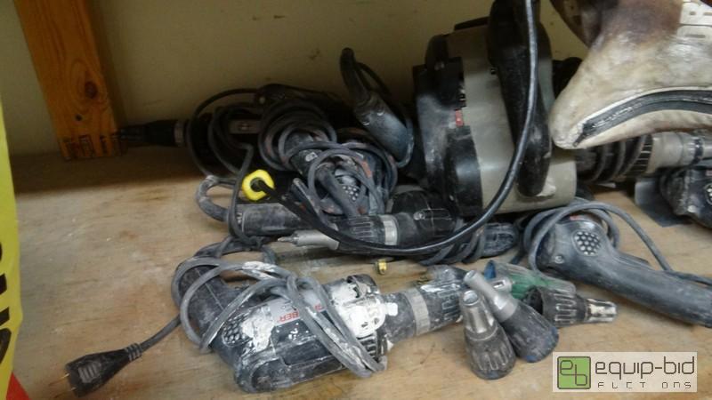 lot 543 image: Lot of Misc. Corded Power Tools