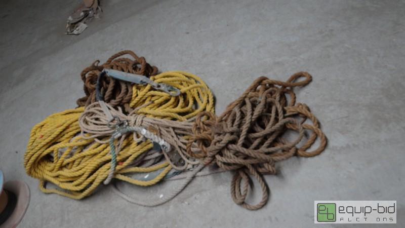 lot 590 image: Lot Of Heavy Rope And Safety Supplies