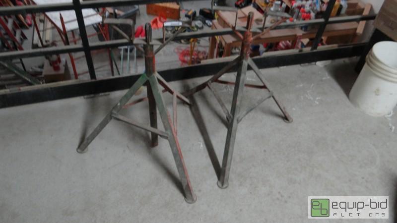 lot 592 image: Pair Of Adjustable Stands