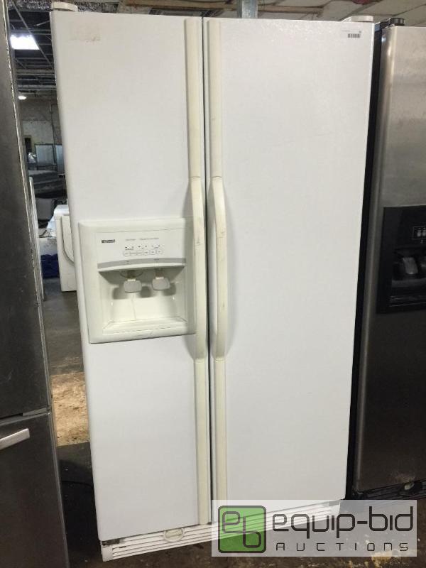lot 61 image: Kenmore Side-by-Side Refrigerator - White