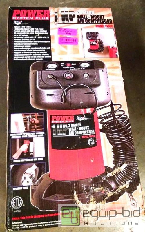 2 gallon wall mount air compressor 1hp. UST brand model 1105c see pix for details SALE 3