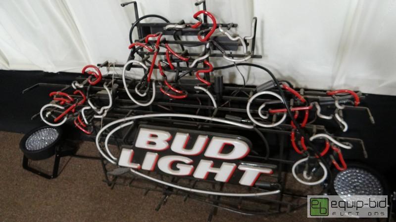 lot 680 image: Bud Light Motorcycle Neon