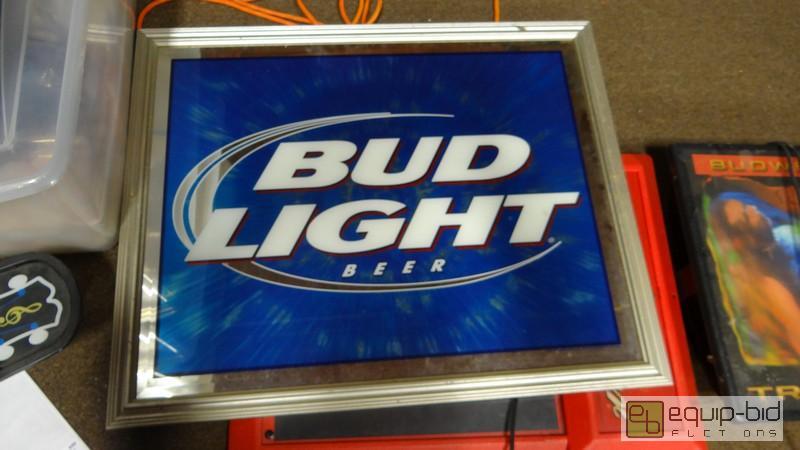 lot 690 image: Bud Light Beer Bar Mirror