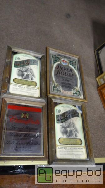 lot 692 image: Lot Of (4) Whiskey Bar Signs
