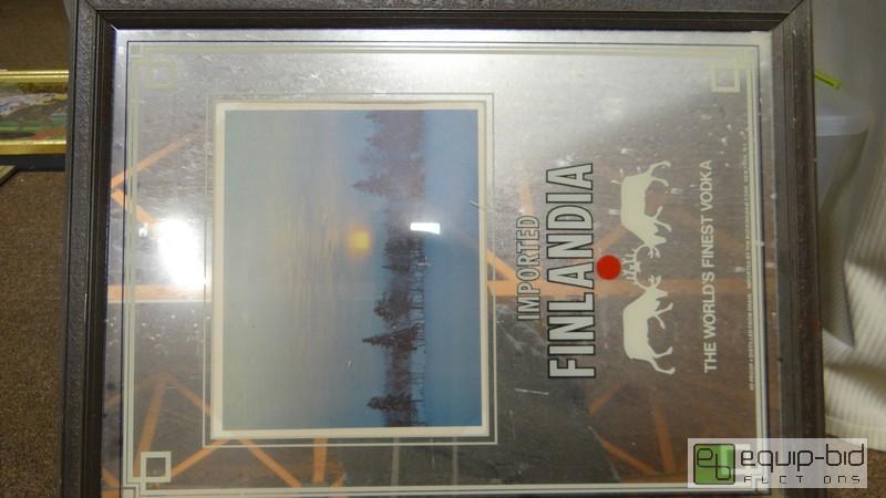 lot 697 image: Finlandia Imported Vodka Bar Mirror