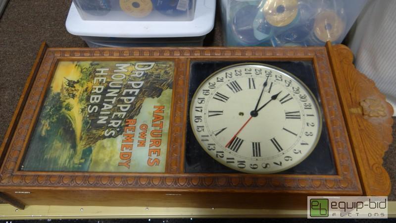 lot 699 image: Dr. Pepper Mountin Herbs Wall Clock