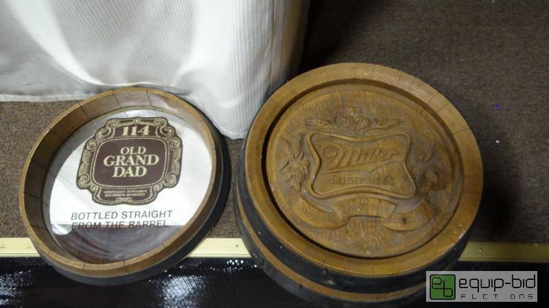 lot 702 image: Pair Of Barrel End Signs