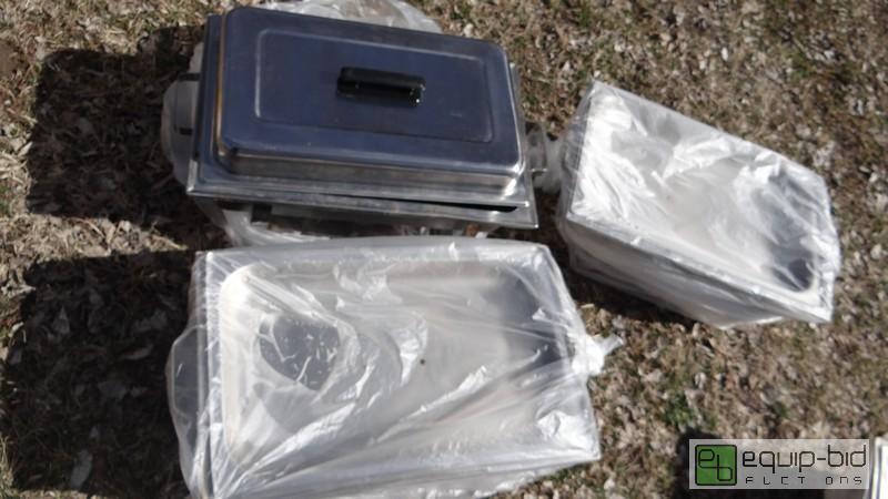 lot 735 image: Lot Of (3) Stainless Chaffing Sets