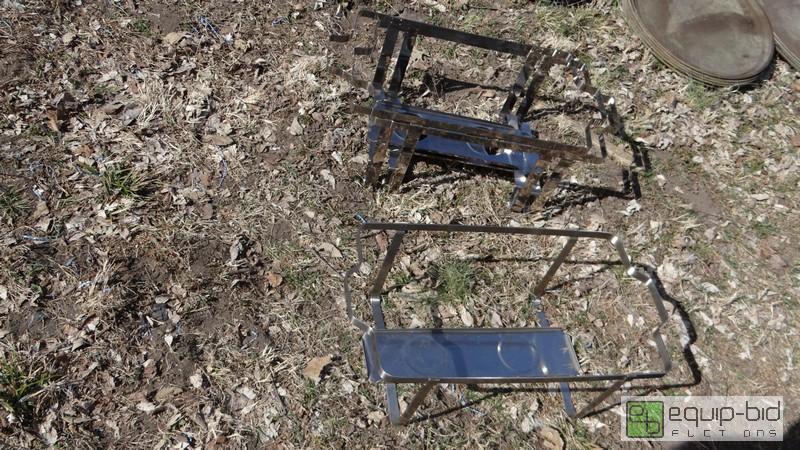 lot 738 image: Lot Of (3) Stainless Chaffing Stands